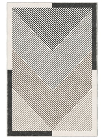 BELLA MAISON Kurzflor-Teppich ''Preston'' in Beige/ Grau