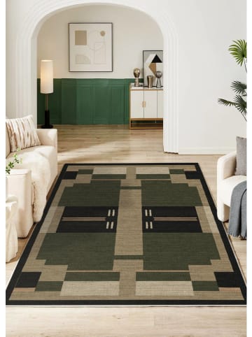 BELLA MAISON Kurzflor-Teppich ''Weston'' in Schwarz/ Beige/ Grau