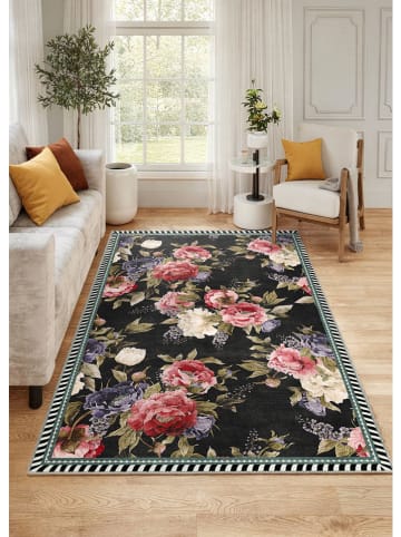 BELLA MAISON Laagpolig tapijt ''Ashford'' meerkleurig/zwart