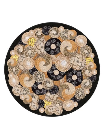 BELLA MAISON Kurzflor-Teppich ''Isolde'' in Schwarz/ Beige