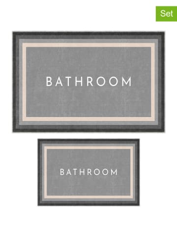 BELLA MAISON 2er-Set: Badematten ''Melina'' in Grau