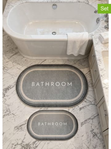 BELLA MAISON 2er-Set: Badematten ''Haven'' in Grau