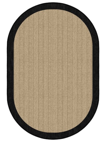 BELLA MAISON Kurzflor-Teppich ''Nadia'' in Beige/ Schwarz