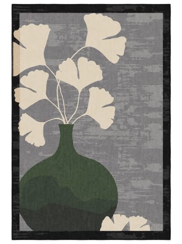 BELLA MAISON Kurzflor-Teppich ''Zai'' in Grün/ Grau