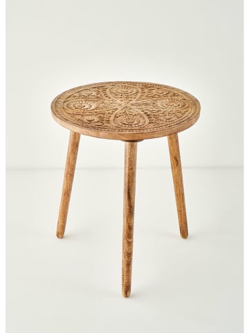 BELLA MAISON Bijzettafel ''Opra'' lichtbruin - (H)45 x Ø 40 cm