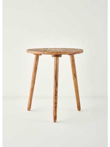 BELLA MAISON Beistelltisch ''Opra'' in Hellbraun - (H)45 x Ø 40 cm