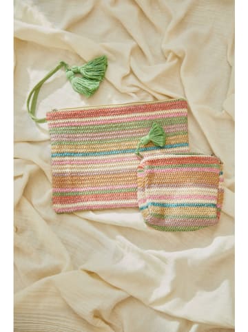 CALMA HOUSE Kosmetiktasche ''Catur'' in Bunt - (L)11 x (B)18 cm
