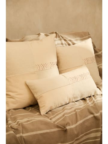 CALMA HOUSE Kissenhülle ''Izmir'' in Creme/ Beige