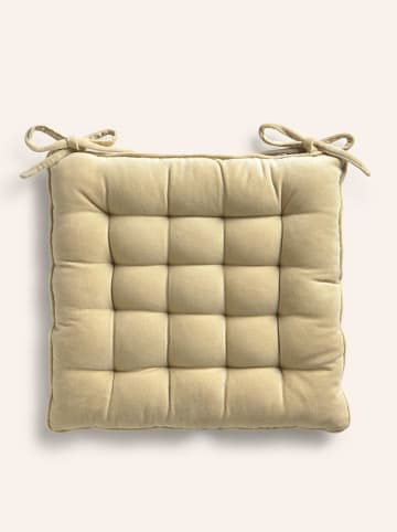 CALMA HOUSE Stoelkussen ''Velour'' crème