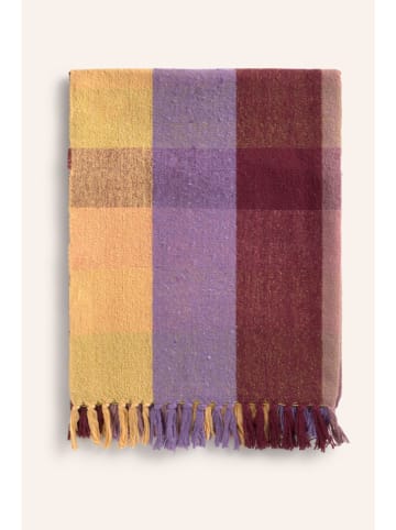CALMA HOUSE Plaid ''Croma'' in Gelb/ Lila/ Rosa