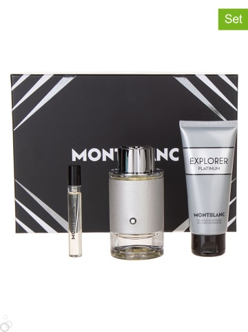 Montblanc 3-delige set "Explorer Platinum" - eau de parfum & douchegel