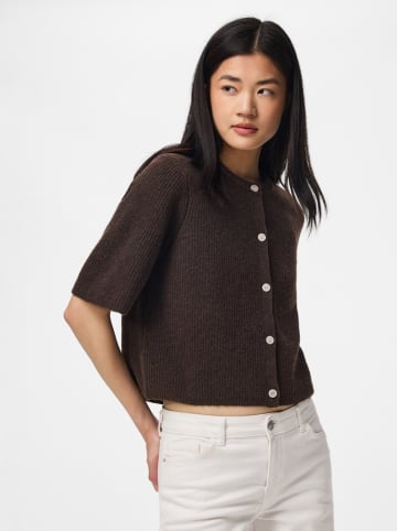 Pieces Cardigan in Braun