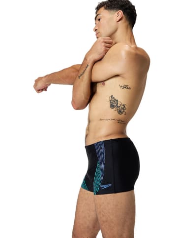 Speedo Badehose "Duo Logo" in Schwarz