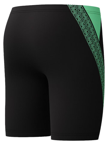 Speedo Kąpielówki "Hyperboom Splice" w kolorze czarno-zielonym