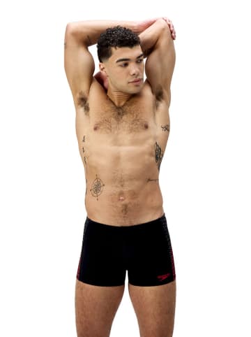 Speedo Badehose "Tech Panel" in Schwarz