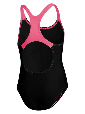 Speedo Badeanzug "Medley" in Schwarz/ Pink