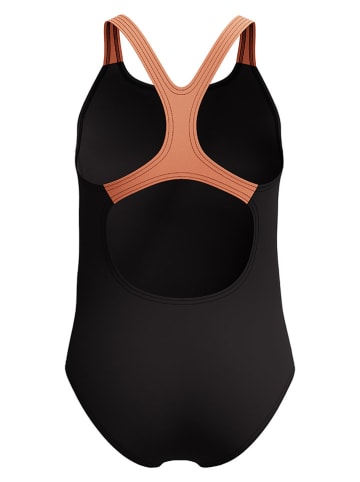 Speedo Badeanzug "Medley" in Schwarz/ Orange