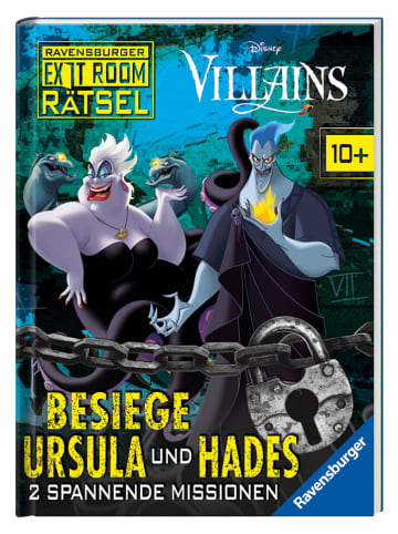 Ravensburger Rätselbuch "Exit Room Rätsel: Besiege Ursula und Hades"