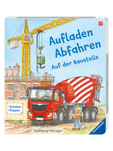 Ravensburger Pappbilderbuch "Aufladen - Abfahren: Auf der Baustelle"
