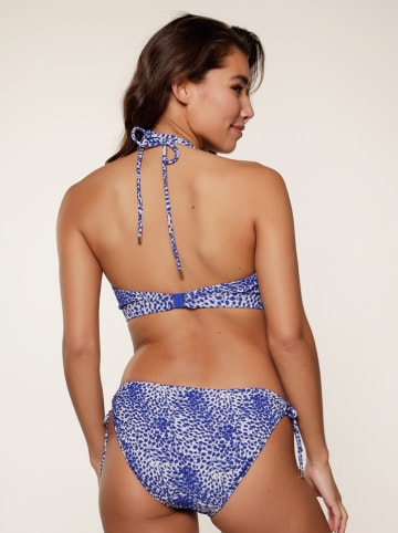 Linga Dore Bikini-Hose in Blau/ Weiß