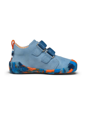 Affenzahn Skórzane buty barefoot "Walky" w kolorze niebieskim