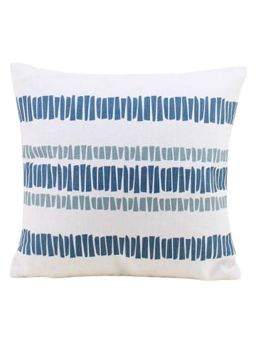 Ornami Outdoorkussen "Sabel" blauw/wit - (L)40 x (B)40 cm