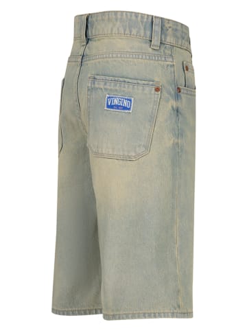 Vingino Spijkershort lichtblauw/beige