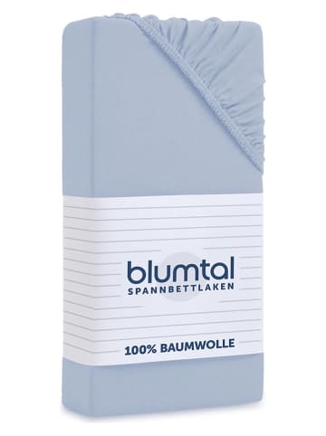 Blumtal Jersey topmatrashoeslaken ''Molly'' lichtblauw