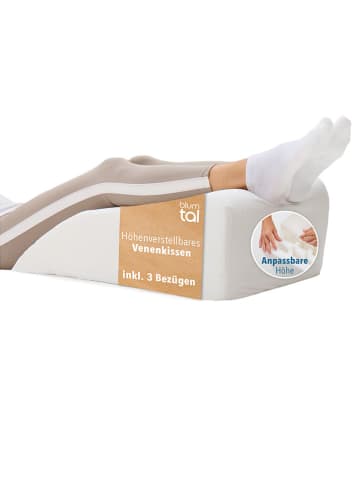Blumtal Aderkussen ''Gerd'' wit - (B)50 x (H)17 x (D)65 cm