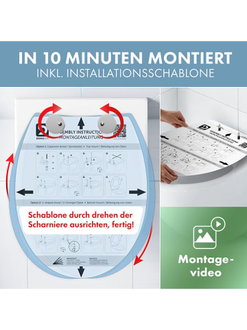 Blumtal WC-Sitz ''Brimnes'' in Weiß - (L)45,08 x (B)37,58 cm