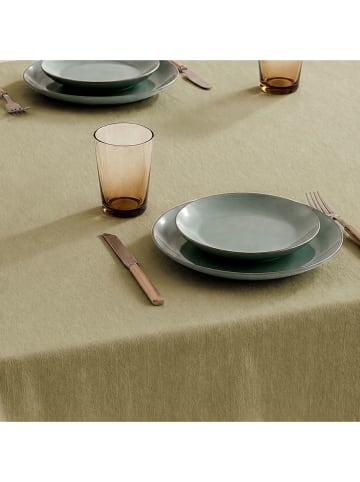 mint Deco Tischdecke "Basics Trim" in Oliv