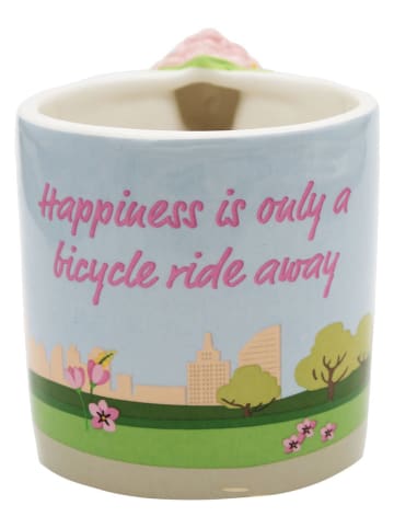 Winkee Tasse ''City Bike'' in Hellblau/ Rosa - 330 ml