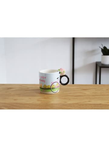 Winkee Tasse ''City Bike'' in Hellblau/ Rosa - 330 ml