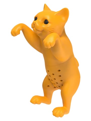 Winkee Tee-Ei ''Katze'' in Gelb - (L)9 cm