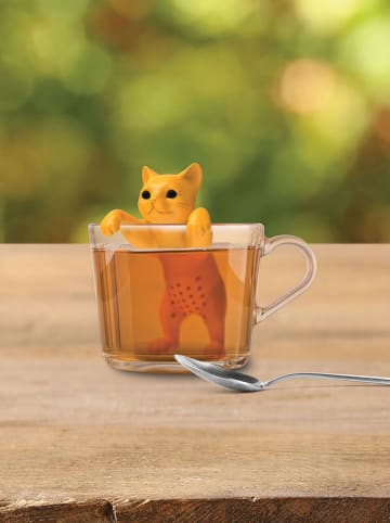 Winkee Tee-Ei ''Katze'' in Gelb - (L)9 cm