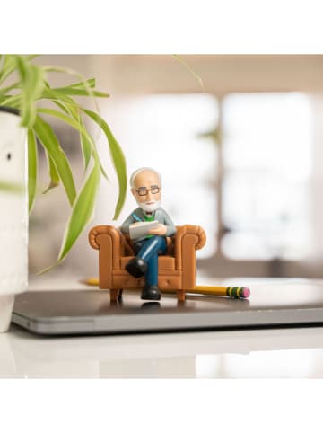 Winkee Interkative Figur ''Schreibtisch Psychologe'' in Bunt - (B)9 x (H)8,5 x (T)8 cm