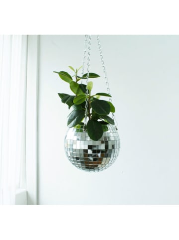 Winkee Blumentopf ''Discokugel'' in Silber - Ø 15 cm