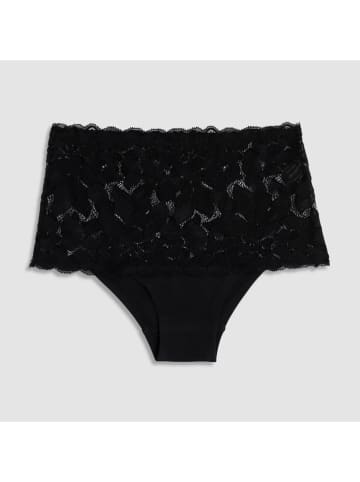 COTONELLA Figi high waist w kolorze czarnym