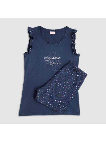 COTONELLA Pyjama donkerblauw