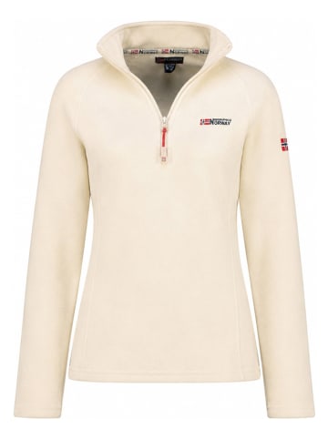 Geographical Norway Bluza polarowa w kolorze beżowo-kremowym