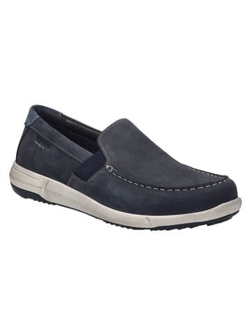 Josef Seibel Leder-Slipper in Dunkelblau