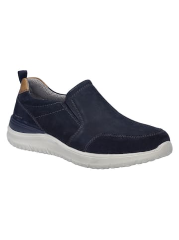 Josef Seibel Leder-Halbschuhe in Dunkelblau