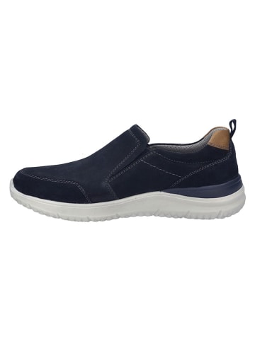 Josef Seibel Leder-Halbschuhe in Dunkelblau