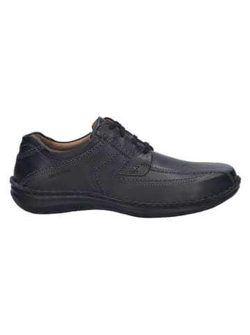 Josef Seibel Leder-Halbschuhe in Schwarz