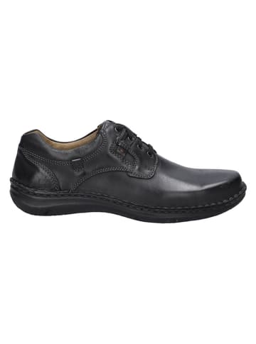 Josef Seibel Leder-Halbschuhe in Schwarz