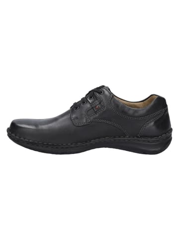 Josef Seibel Leder-Halbschuhe in Schwarz