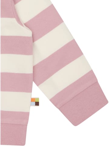 loud + proud Sweatshirt in Rosa/ Creme