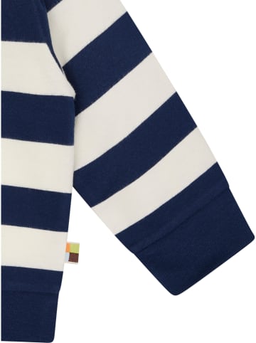 loud + proud Sweatshirt in Dunkelblau/ Creme