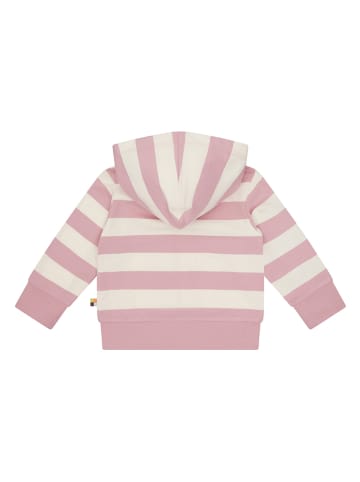 loud + proud Sweatjacke in Rosa/ Creme
