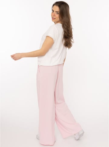 Zwillingsherz Stoffhose "Bundfalte" in Rosa